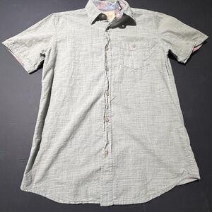 Weatherproof Vintage button down in hedge green, men’s small
